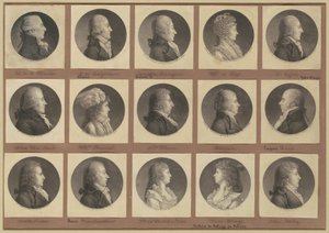 Collezione di ritratti di Saint-Mémin, Gruppo 1 da Charles B. J. Févret de Saint Mémin