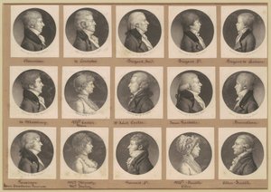 Collezione di ritratti di Saint-Mémin, Gruppo 20 da Charles B. J. Févret de Saint Mémin