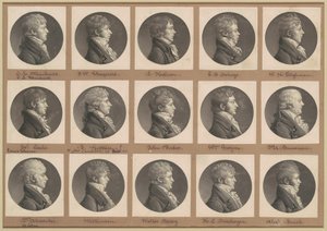 Collezione di ritratti di Saint-Mémin, Gruppo 29 da Charles B. J. Févret de Saint Mémin