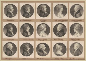 Collezione di ritratti Saint-Mémin, Gruppo 36 da Charles B. J. Févret de Saint Mémin