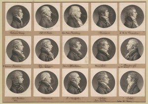 Collezione di ritratti di Saint-Mémin, Gruppo 37 da Charles B. J. Févret de Saint Mémin