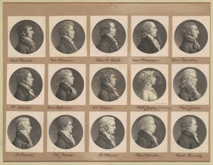 Collezione di ritratti di Saint-Mémin, Gruppo 38 da Charles B. J. Févret de Saint Mémin
