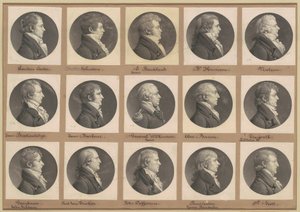 Collezione di ritratti di Saint-Mémin, Gruppo 39 da Charles B. J. Févret de Saint Mémin