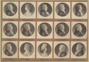 Collezione di ritratti di Saint-Mémin, Gruppo 3 da Charles B. J. Févret de Saint Mémin