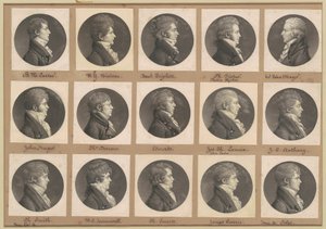 Collezione di Ritratti di Saint-Mémin, Gruppo 41 da Charles B. J. Févret de Saint Mémin