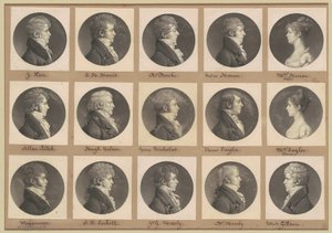 Collezione di ritratti di Saint-Mémin, Gruppo 42 da Charles B. J. Févret de Saint Mémin