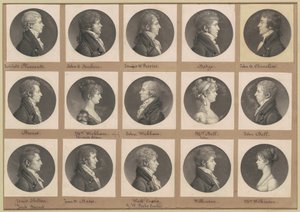 Collezione di ritratti di Saint-Mémin, Gruppo 43 da Charles B. J. Févret de Saint Mémin