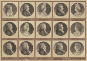 Collezione di Ritratti di Saint-Mémin, Gruppo 4 da Charles B. J. Févret de Saint Mémin