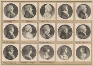 Collezione di ritratti di Saint-Mémin, Gruppo 52 da Charles B. J. Févret de Saint Mémin