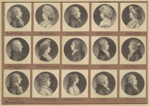 Collezione di ritratti di Saint-Mémin, Gruppo 5 da Charles B. J. Févret de Saint Mémin