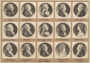 Collezione di ritratti di Saint-Mémin, Gruppo 7 da Charles B. J. Févret de Saint Mémin