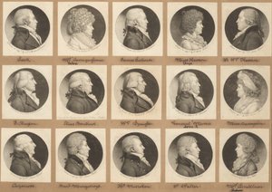 Collezione di ritratti Saint-Mémin, Gruppo 9 da Charles B. J. Févret de Saint Mémin