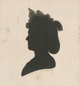 Silhouette Femminile Non Identificata da Charles B. J. Févret de Saint Mémin