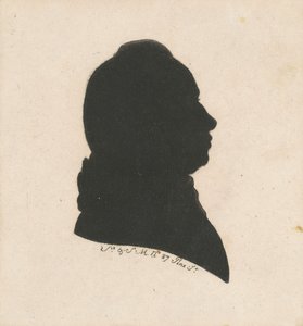 Silhouette maschile non identificata da Charles B. J. Févret de Saint Mémin