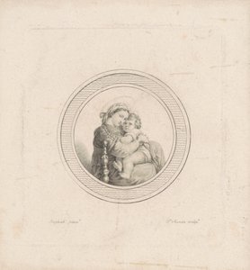 Madonna della seggiola da Charles B. J. Févret de Saint Mémin, after Raphael