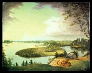 Fiume Delaware, vicino a Bordenton, New Jersey da Charles B. Lawrence