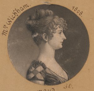 Elizabeth Selden McClurg Wickham da Charles Balthazar Julien Févret de Saint-Mémin