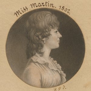 Maria o Eleanor Martin da Charles Balthazar Julien Févret de Saint-Mémin