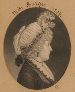 Miss Burges da Charles Balthazar Julien Févret de Saint-Mémin