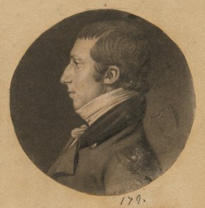 Uomo non identificato da Charles Balthazar Julien Févret de Saint-Mémin