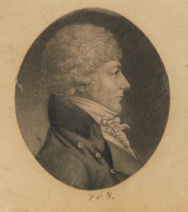 Uomo non identificato da Charles Balthazar Julien Févret de Saint-Mémin