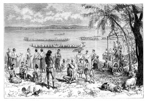Gara di barche sul Mekong, 1895