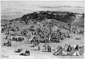 Villaggio e mercato di Boghari, c1890