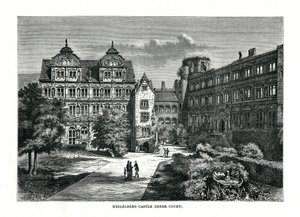 Castello di Heidelberg, Germania, 1879 da Charles Barbant