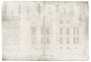 Disegno per le Case del Parlamento, c.1836-40 da Charles Barry