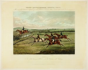 Il campo diventa selezionato, dal Grand Steeplechase sul Leicestershire da Charles Bentley