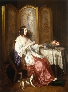 Una tazza di cioccolata, 1844 da Charles Beranger