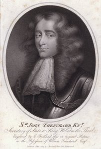 Sir John Trenchard, politico inglese e segretario di stato per il Dipartimento del Nord sotto il re Guglielmo III da Charles Bestland