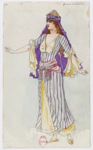 Holmès - La montagna nera - costumi di Charles Bianchini - 16. Donna d