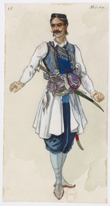 Holmès - La montagna nera - disegni dei costumi di Charles Bianchini - 18. Mirko da Charles Bianchini