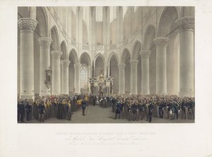 Funerale solenne nella Grande Chiesa di Delft, 17 marzo 1865, della defunta Sua Maestà Anna Pavlovna Regina Madre dei Paesi Bassi nata Granduchessa di Russia