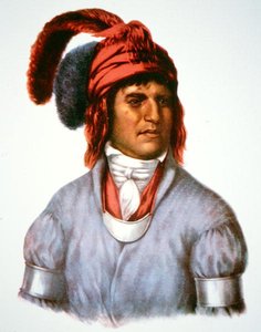Ledagie, un capo del popolo Creek, da un dipinto del 1825 da Charles Bird (after) King