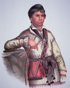 Mistippee, figlio di Yoholo-Micco, capo del popolo Creek, da un dipinto del 1826 da Charles Bird (after) King