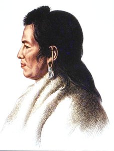 Shahaka (Big White) capo del popolo Mandan da Charles Bird (after) King