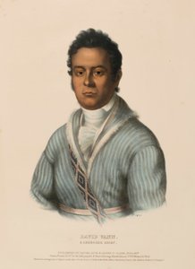 DAVID VANN. Un capo CHEROKEE, da Storia delle tribù indiane del Nord America da Charles Bird King