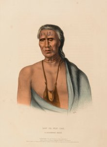 LAP-PA-WIN-SOE. Un capo del DELAWARE, da Storia delle tribù indiane del Nord America