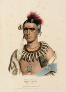 MA-HAS-KAH, da "Storia delle tribù indiane del Nord America". da Charles Bird King