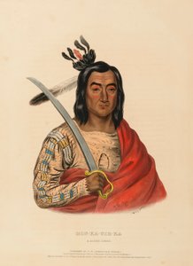 MON-KA-USH-KA. Un capo SIOUX, da Storia delle tribù indiane dell