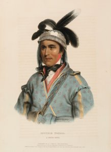 OPOTHLE YOHOLO. Un capo CREEK, da Storia delle tribù indiane del Nord America da Charles Bird King