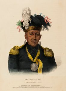 WA-BAUN-SEE, UN CAPO POTTAWATOMIE, da Storia delle Tribù Indiane del Nord America da Charles Bird King