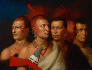 Giovani Omahaw, Aquila della Guerra, Piccolo Missouri e Pawnees da Charles Bird King