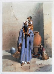 Donna fellah e bambino, 1848 da Charles Bour
