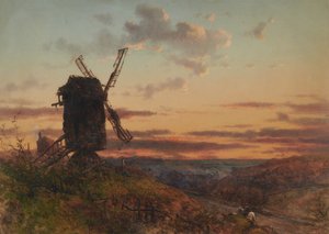 Paesaggio con mulino a vento da Charles Branwhite