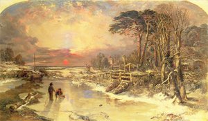 Scena invernale sul Tamigi, 1846