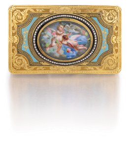 Scatola con uccello canoro, c.1840 da Charles Bruguier