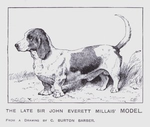 Il Modello del defunto Sir John Everett Millais da Charles Burton (after) Barber